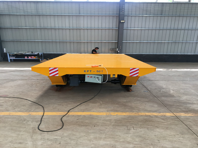 50T Remote Cable Powered Rail Transfer Cart Manufacturing Factory Usha