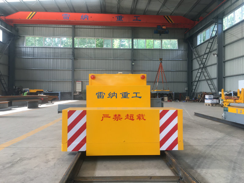 Battery Powered Industrial Material Handling Elektrik Rail transfer cart