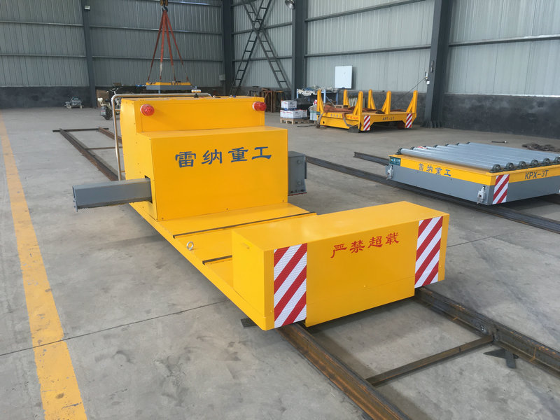 Battery Powered Industrial Material Handling Elektrik Rail transfer cart