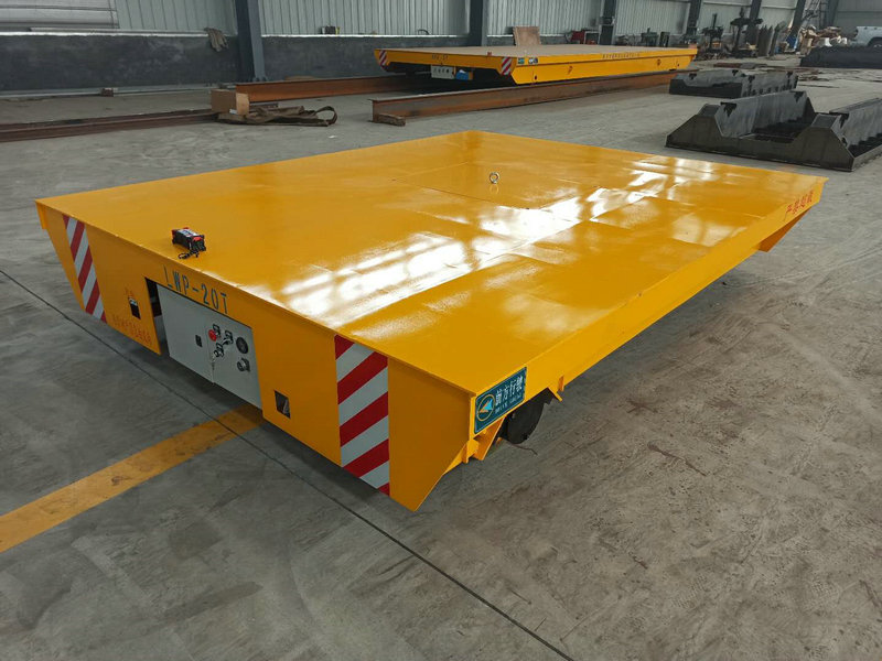Elektrik Heavy Duty 20 Ton Flat Bed Trolley