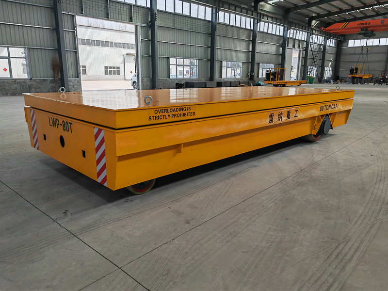 80 Ton Heavy Duty Hydraulic Lifting Trackless Carri