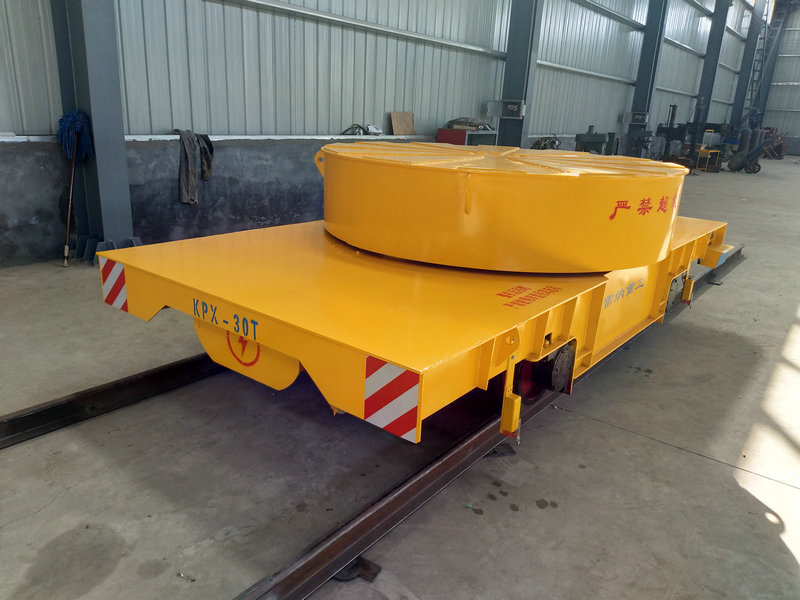 Elektrik Turntable Rail transfer cart