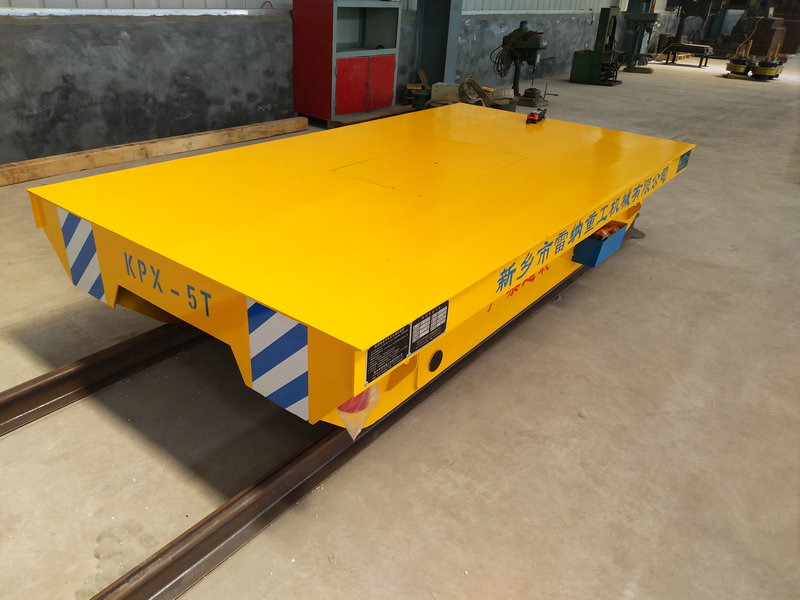 5 Ton Steel Pipe Battery Rail Transfer Trolley