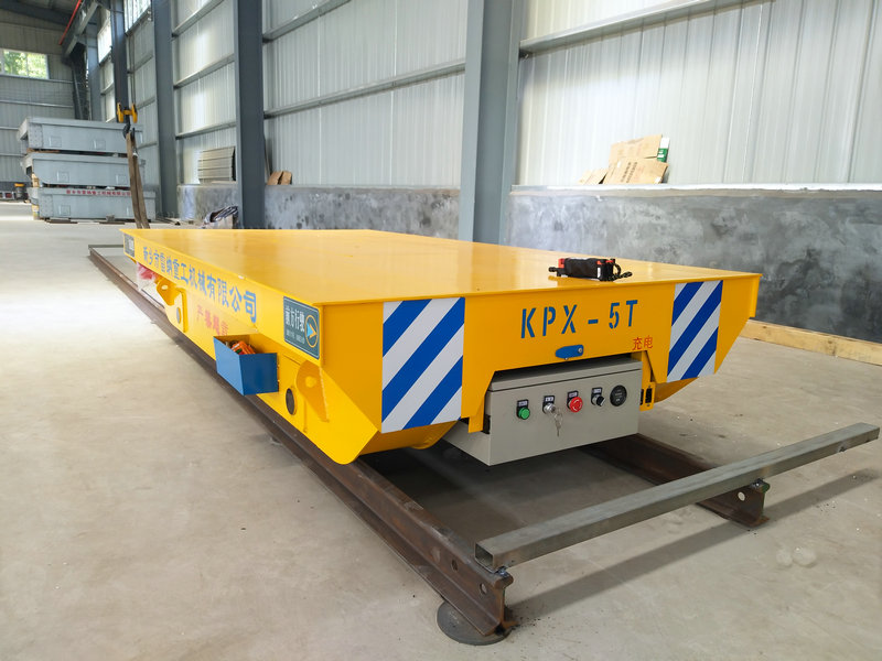 5 Ton Steel Pipe Battery Rail Transfer Trolley