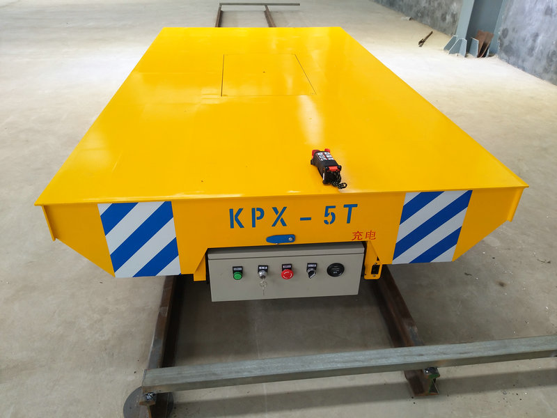 5 Ton Steel Pipe Battery Rail Transfer Trolley