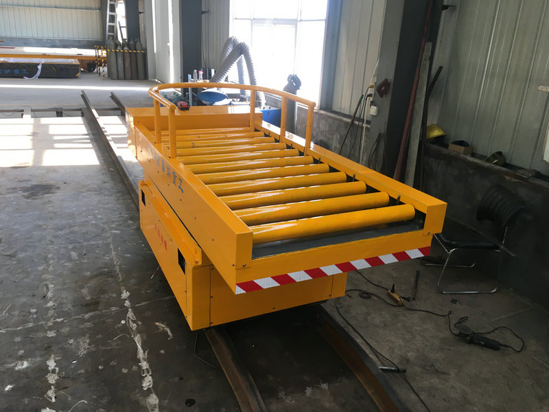 3T Rail Turning Electric Flat Cart with Lift - 3T Rail Turning Electric Flat Cart