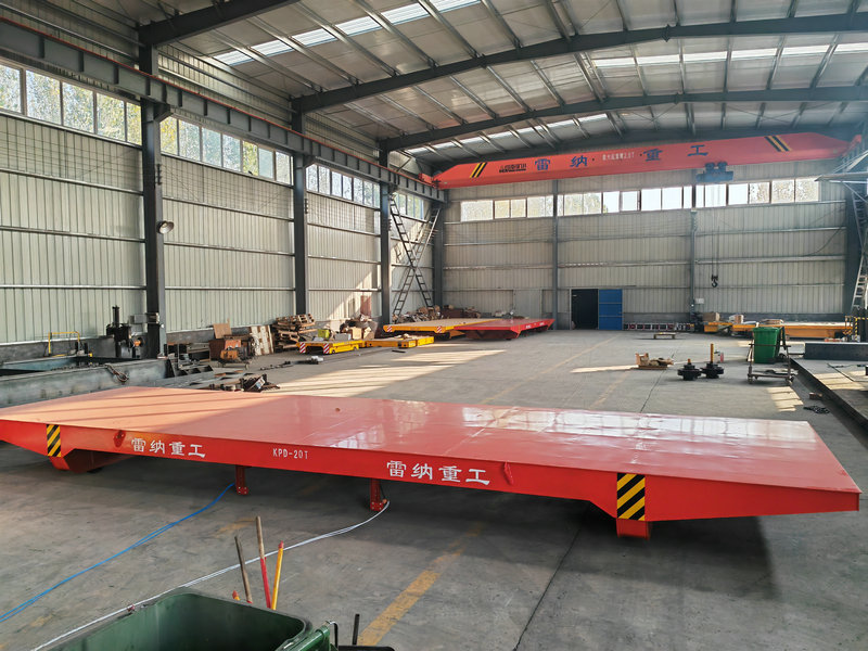 20 Ton Customized Low Voltage Powered Steel Rail Transfer Trolley
