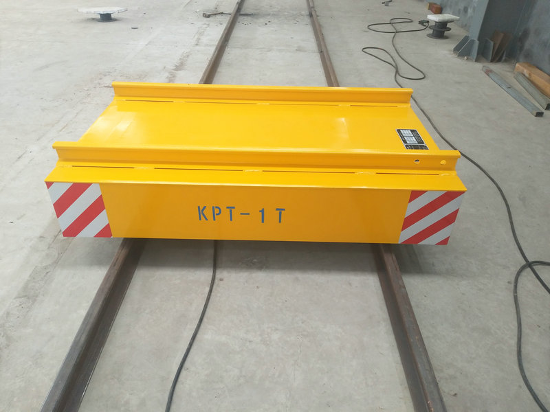 Kablo Reel Powered Warehouse Flat Car on Rail with Remote Control
