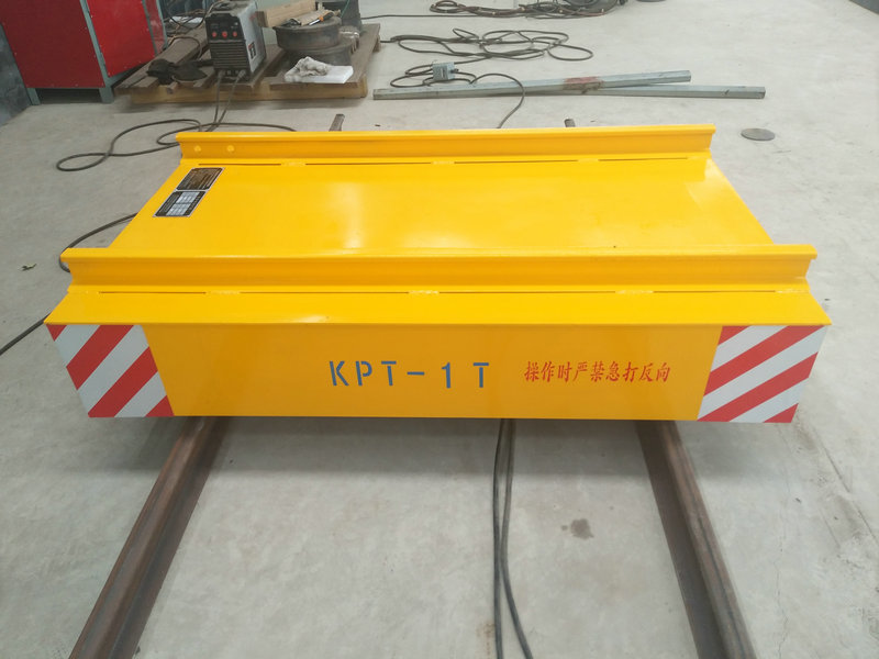 Kablo Reel Powered Warehouse Flat Car on Rail with Remote Control
