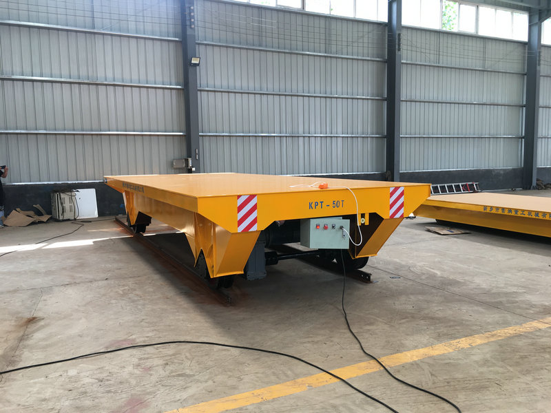 50T Remote Cable Powered Rail Transfer Cart Manufacturing Factory Usha